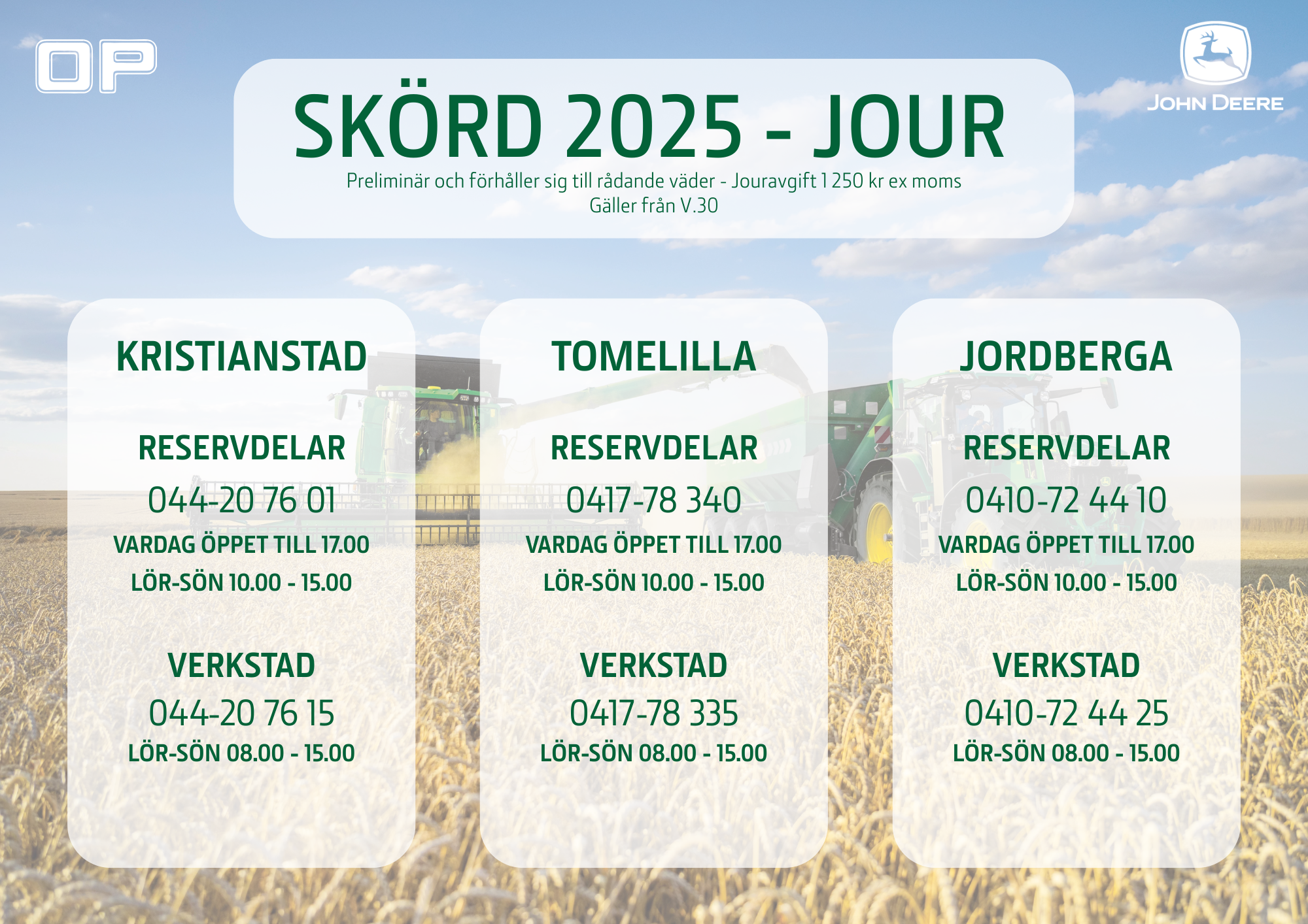 SKÖRD 2025 - JOUR-1